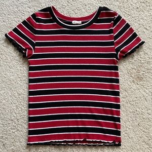 garage striped t